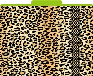 Leopard File Folders